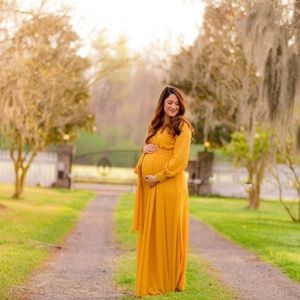 Pink Blush Maternity Maxi